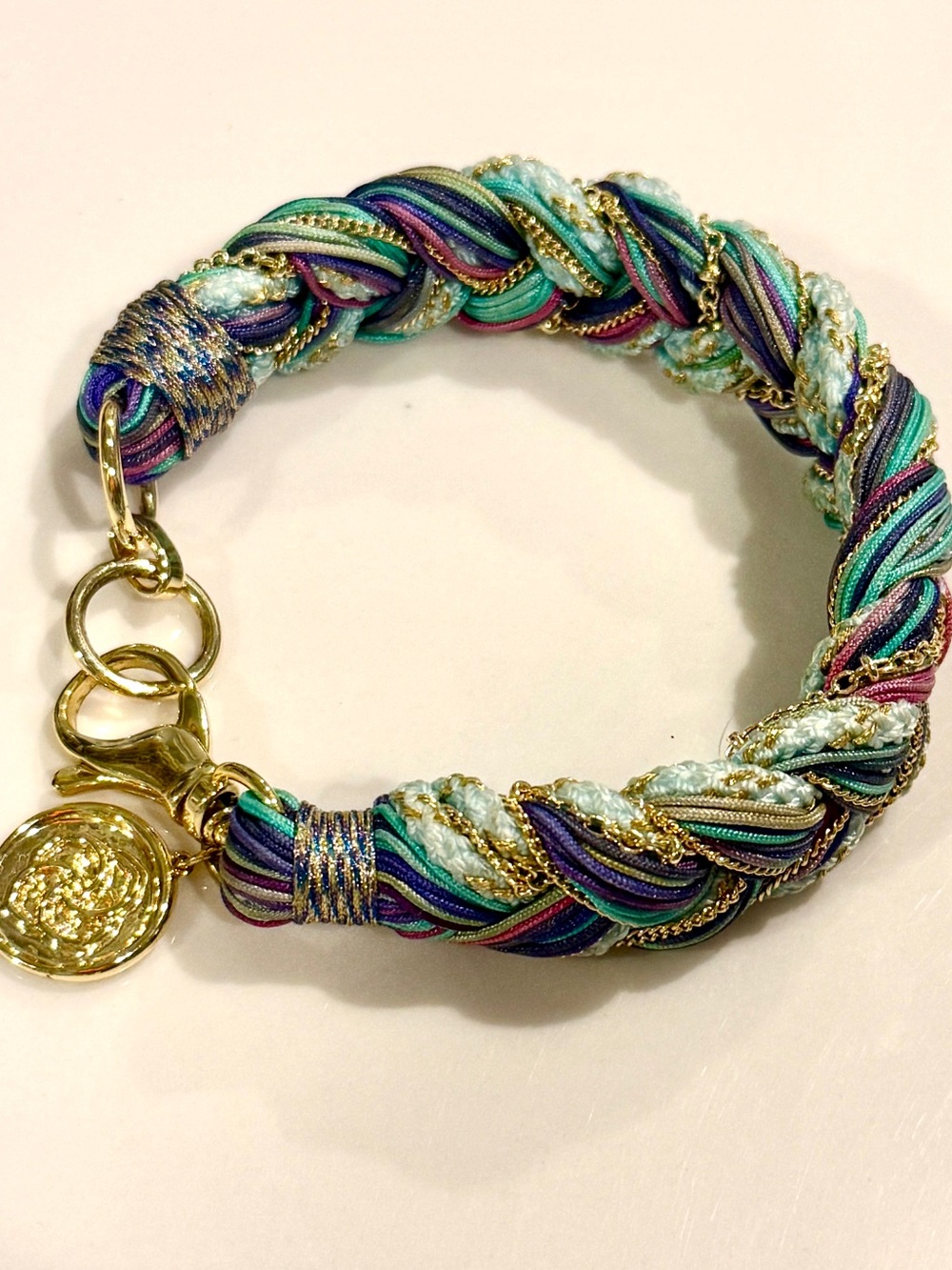 Kendra Scott Multicolor Braided Gold-Accent Bracelet